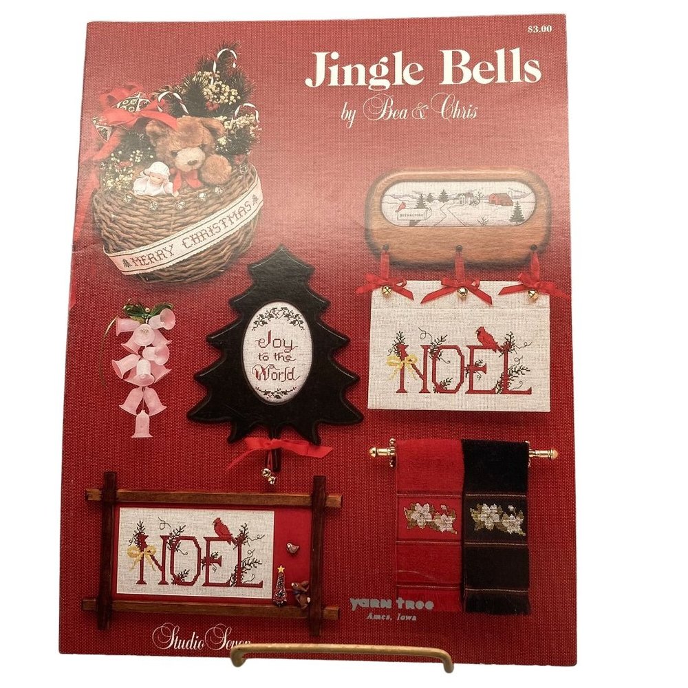 Vintage Cross Stitch Patterns, Jingle Bells by Bea and Chris, Studio Seven